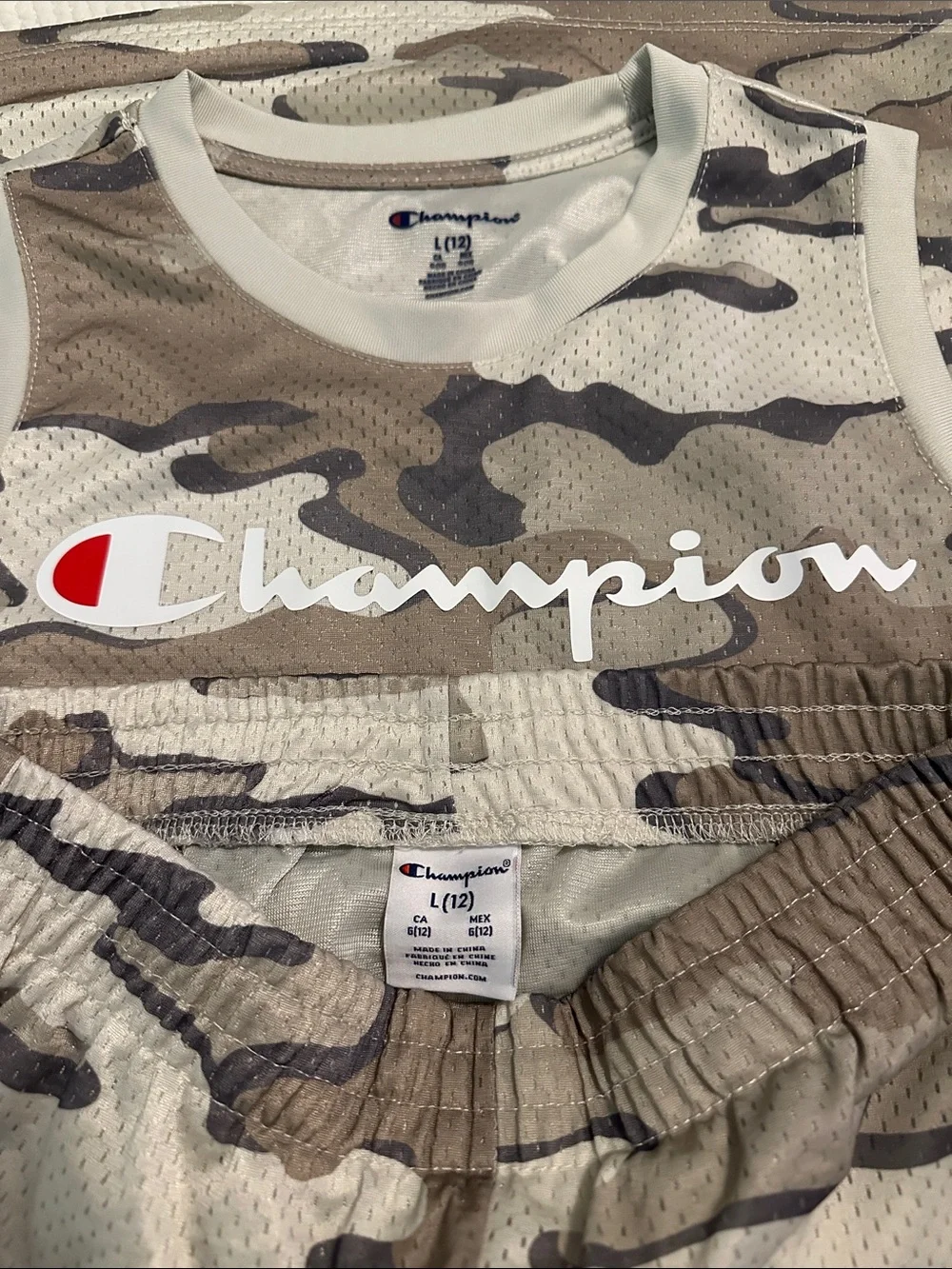 Champion Kids Camo Tank & Shorts Set - Tan, Brown, Green